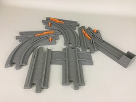 GeoTrax Mt Blast Construction Replacement Track Pieces 5pc Lot Gray 2003... - $15.79