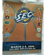 2006 Women&#39;s SEC Tournament Official Program (N Little Rock) (Tennessee ... - £9.11 GBP