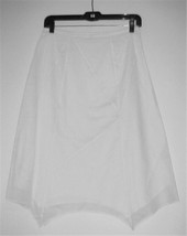 White Handkerchief Hem Cotton Skirt Size 10 NEW WITH TAGS IN Original Package - £7.46 GBP