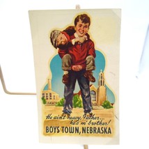 Vintage Boys Town Nebraska Sign Decal ATL-1914 A-14130 - £8.62 GBP