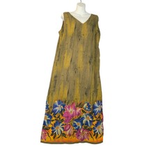 Mlle Gabrielle Womens Size 14 Tank Maxi Dress Floral Lightweight Shift V... - $215.34 MXN