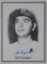 Sal Campisi Rare Signed 3.5x4.5 Photo Card Baseball St. Louis Cardinals - £11.83 GBP