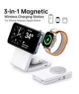3 in 1 Foldable Wireless Charger Fast Charging Station for iPhone 15 14 ... - $47.59