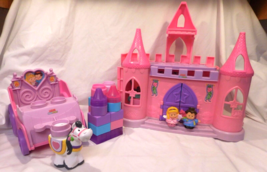 Little People Palace Castle Dance N Twirl Playset Sounds + Royal Carriag... - £14.98 GBP