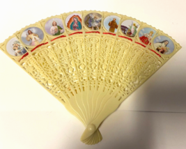 Saints Celluloid Panel Small Fan, New #AB-042 - $4.20