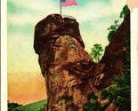 Chimney Rock American Flag Western North Carolina NC UNP WB Postcard S22 - $3.51