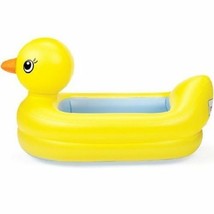 Inflatable Baby Infant Bath Tub Duck Rubber Bathroom Mini Pool Travel Ba... - £16.52 GBP