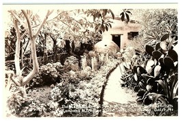 Patio to Old Spanish Baked Oven Kitchen Home of Ramona Postcard RPPC - £8.76 GBP