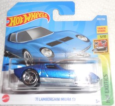 2022 Hot Wheels Exotics 5/10 &quot;71 Lamborghini Miura SV&quot; #202/250 Mint Car Card - £2.34 GBP