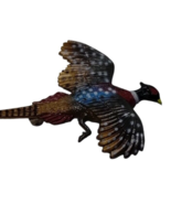 Vintage Male Ring-Necked Pheasant 2 in Plastic Hat Pin Brooch Collectible - £9.56 GBP