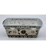 Temp-tations Old World by Tara Green 12oz Loaf Pan with Lid Poinsettia C... - $364.70 MXN