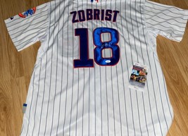 Chicago Cubs Ben Zobrist Auto Cubs Jersey Jsa - £196.82 GBP