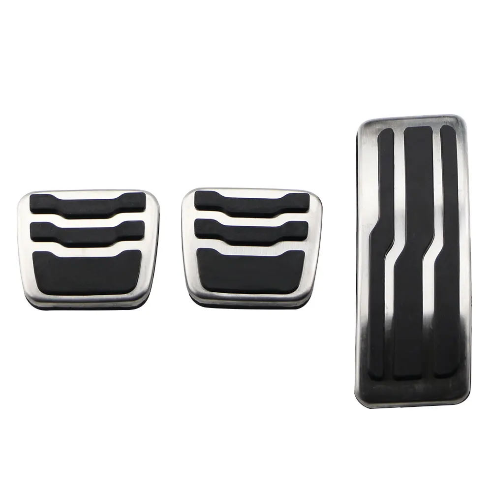 Less steel car pedal pads cover for ford everest ranger 2016 2023 gas fuel brake pedals thumb200