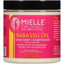 Mielle Organics Babassu Oil Mint Moisturizing Deep Conditioner, 8 fl oz ... - $14.84