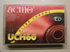 Rare ACME UCH60 Chrome II Type Audio Tape Cassette - $9.71