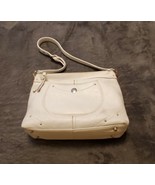 WHITE / OFF WHITE STONE MOUNTAIN PEBBLED LEATHER HANDBAG - $942.40 MXN