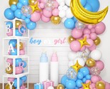 134Pcs Baby Boxes Gender Reveal Balloon Decorations, Pink And Blue Ballo... - $37.99