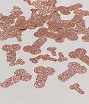 Rose Gold Bachelorette Decor, Penis Confetti, Penis Decorations, Penis P... - $6.13