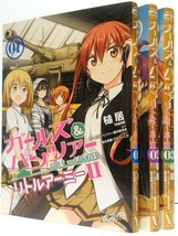 LOT Girls und Panzer: Little Army II 01~03 set Tsuchii manga Book Japan - £23.11 GBP