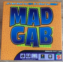 Mad Gab Mattel Party Card Game  2-12 Players Mattel Games Score Pad &amp; In... - $15.83