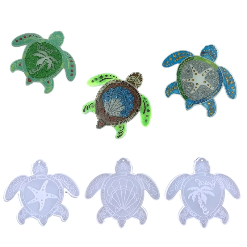 House Home DIY Turtle Shape Keychain Silicone Ay Mold DIY Ornaments Pend... - £19.91 GBP