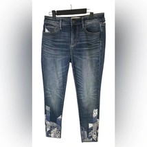 EUC Anthropologie Driftwood Patch Detail Jackie Jeans – Size 28 - $45.00