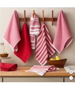 KitchenAid Kitchen Towels Red Multicolor 8-Pack Rectangular Absorbent Du... - $817.81 MXN
