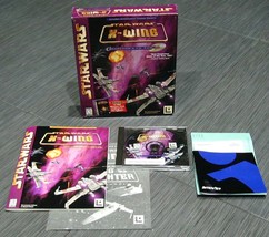 Star Wars X-Wing TIE-Fighter Flight School Pc Cd Rom Game Lucas Arts With Box - £23.97 GBP