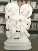 6&quot; Marble Radha Krishana Stone Figure Sculpture Religious Idol statue Fi... - $116.26