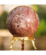 Fancy Jasper Sphere Tranquility~Chalcedony~Jasper~Home Gifts~Crystal Hea... - $49.49