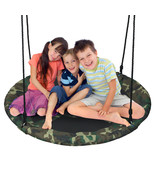 40&quot; Flying Saucer Tree Swing Outdoor Play Set w/Adjustable Ropes Gift fo... - $89.99