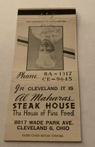 Vintage Matchbook Cover Matchcover Al Maharas Steak House Cleveland OH - £2.43 GBP