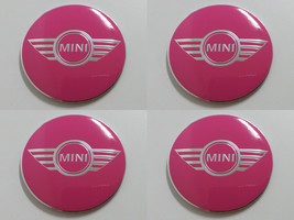 Mini 15 - Set of 4 Metal Stickers for Wheel Center Caps Logo Badges Rims  - $24.90+