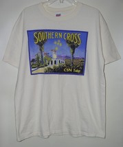Crosby Stills & Nash Concert Shirt Vintage 1997 Vidiots Southern Cross Size X-LG - $109.99