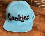 COOKIES 3D Embroidered Hip Hop Snapback Adjustable Baseball Cap Hat Blue - £11.86 GBP