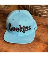 COOKIES 3D Embroidered Hip Hop Snapback Adjustable Baseball Cap Hat Blue - $14.84
