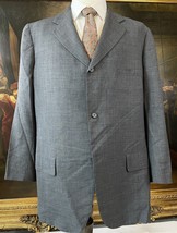 VTG Brooks Brothers Makers 46L USA MADE 1960s Gray Tropical Wool 3 Roll 2 Blazer - $94.99