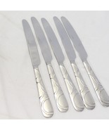 Pfaltzgraff Garland Frost Dinner Knives 9-1/2&quot; Stainless  Lot of 5 - €9,27 EUR