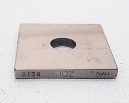 DoAll Gage Block .102&quot; Square Steel ASME #9138 - £10.04 GBP