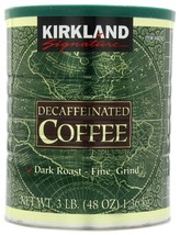 Kirkland Signature 100% Colombian Dark Roast Decaffeinated Ground Coffee... - $63.69