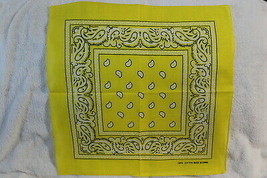 BANDANA YELLOW PAISLEY SET OF 3 - £6.54 GBP