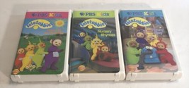 Teletubbies VHS Dance Nursery Rhymes Funny Day PBS Lot of 3 - £13.42 GBP
