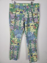 Lamour Nanette Lepore Watercolor Print Jeans 9 Womens/Juniors Skinny Leg - £23.27 GBP