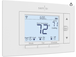 Emerson Sensi Smart Thermostat with Wi-Fi Compatibility ST55 White NEVER USED - £47.48 GBP