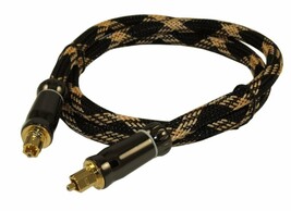 3ft ELITE Toslink Digital Optical Audio Cable (SPDI/F Metal Connector - $5.25