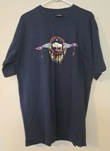VTG 90&#39;s Signal Sport USA Indian Buffalo Aztec Tee T Shirt Singel Stitch NOS - £7.31 GBP