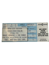 Bruce Hornsby And The Range Concert Ticket Stub Auguts 16, 1988 San Diego Sdsu - £11.95 GBP