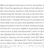 Cotton Take Heart White Bible Verse Word Cotton Fabric Print by the Yard... - $14.95