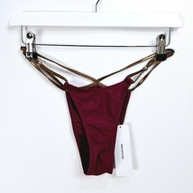 Urban Outfitters Jaded London Luna Metallic Red Micro Bikini Bottoms Size UK 10 - £21.72 GBP