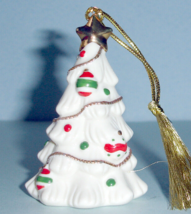 Lenox Very Merry Porcelain Decorated Christmas Tree Ornament w/Golden St... - £10.31 GBP